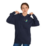 Unisex Hooded Sweatshirt - Nature Scene with Moon and Ocean